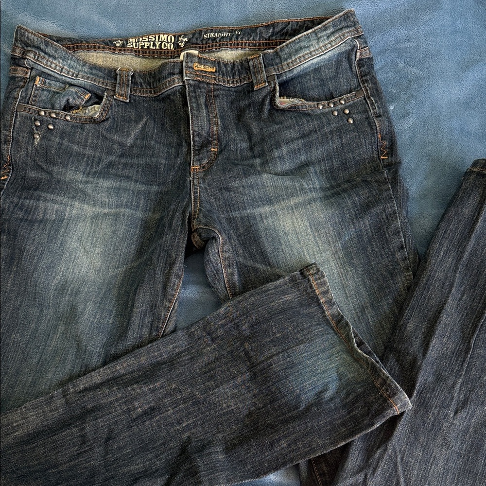 Mossimo Supply Co. Women's Dark Blue Boot Cut Jeans